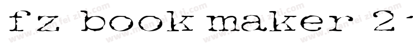 fz book maker 2字体转换